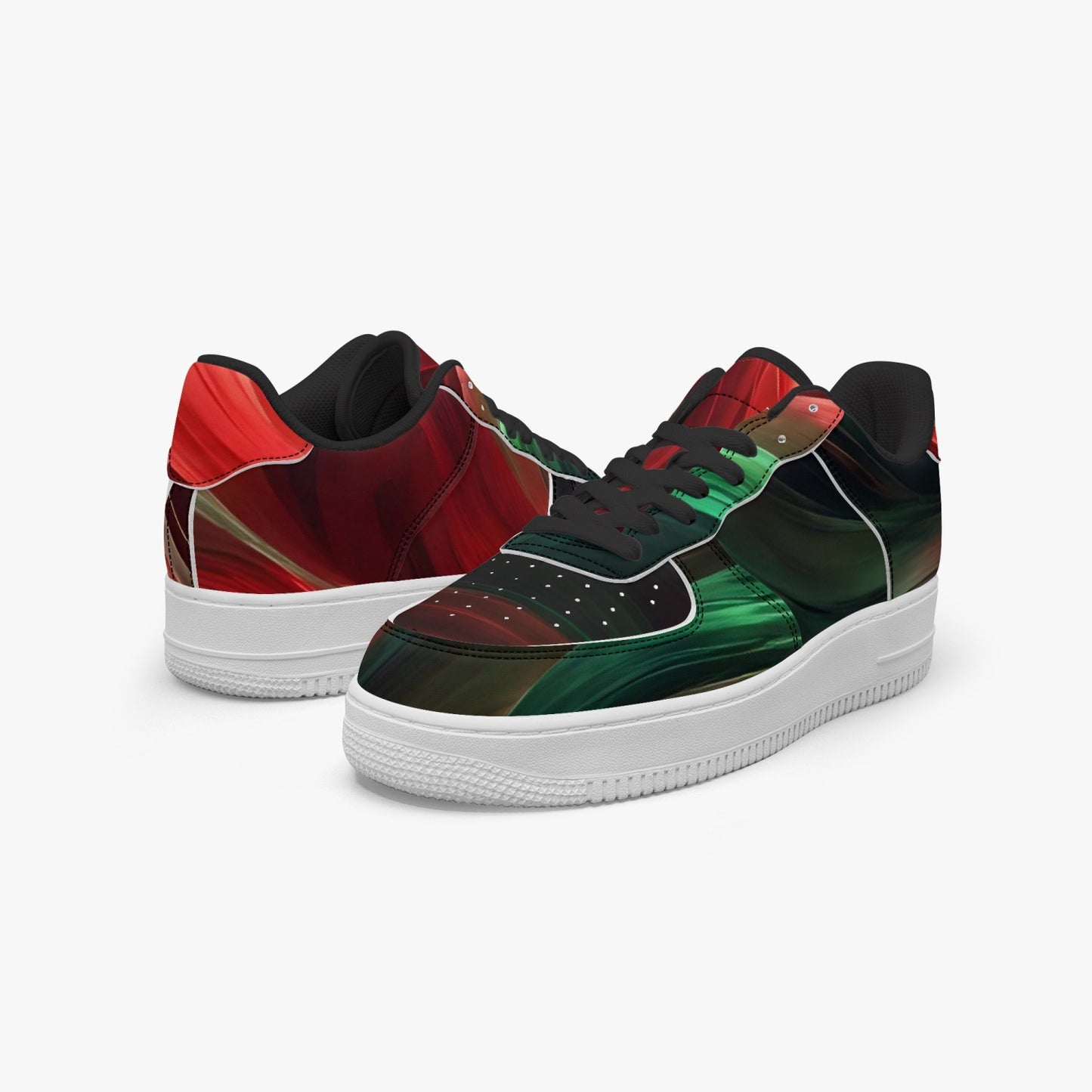 977. AF1 Low-Top Leather Sports Sneakers - Tongue Printable