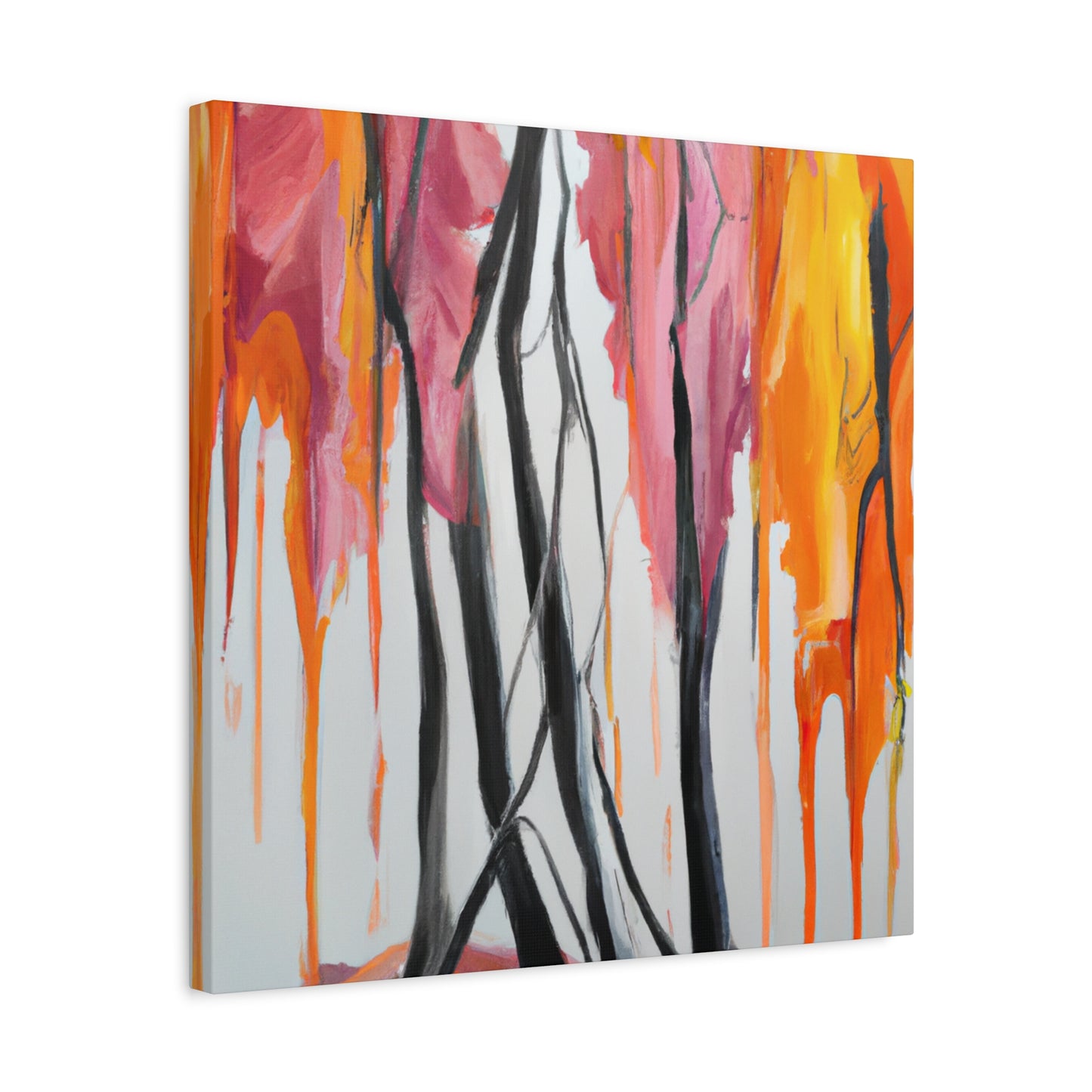 An abstract canvas painted in the style of Richard Avedon