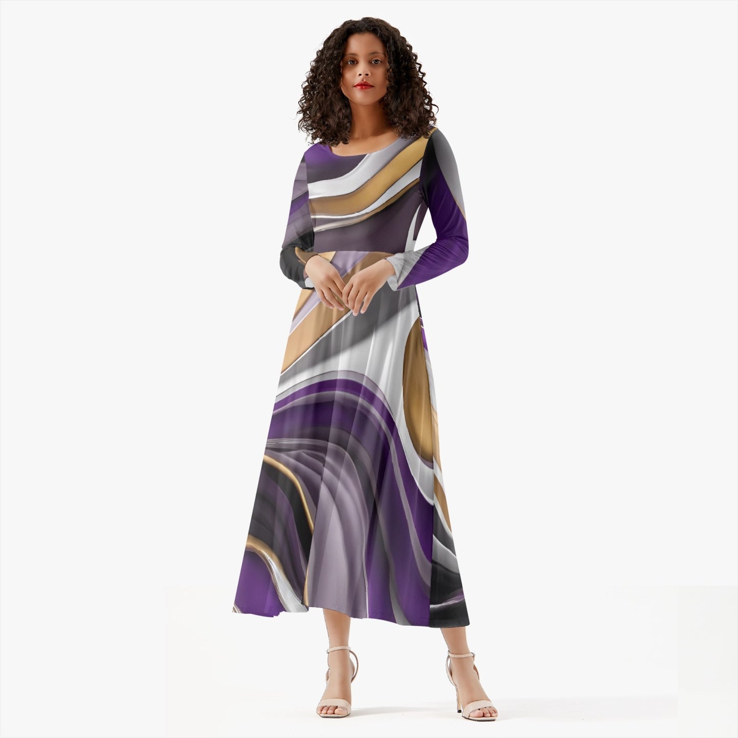 289. Women's Long-Sleeve One-piece Dress