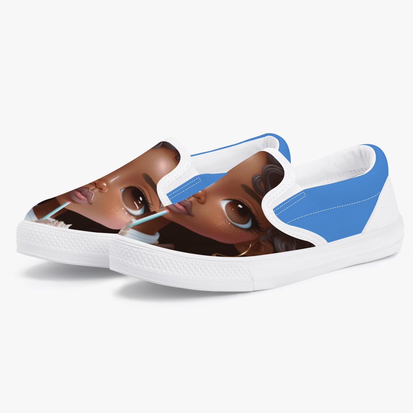 214. Kids' Slip-On Shoes - White