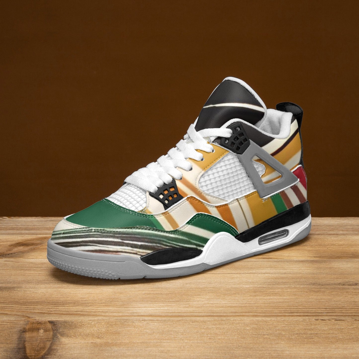 699. AJ4 Basketball Sneakers -Grey Sole