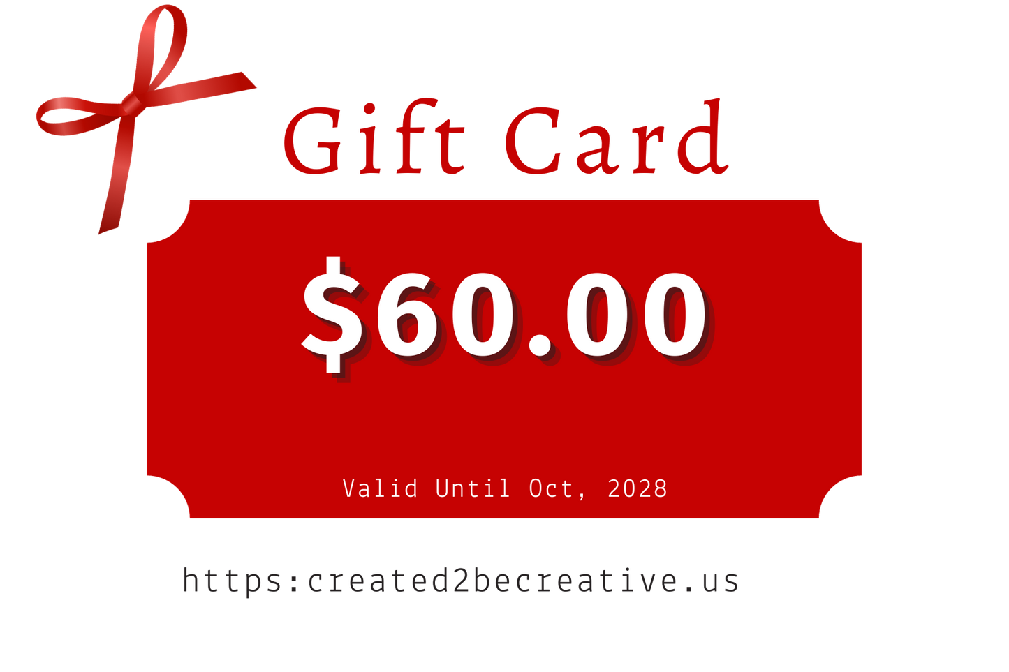 Created II Be Creative Gift Cards