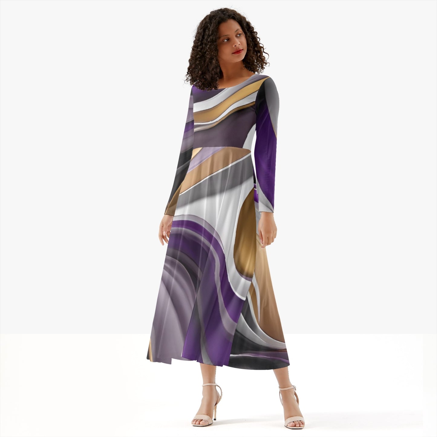 289. Women's Long-Sleeve One-piece Dress