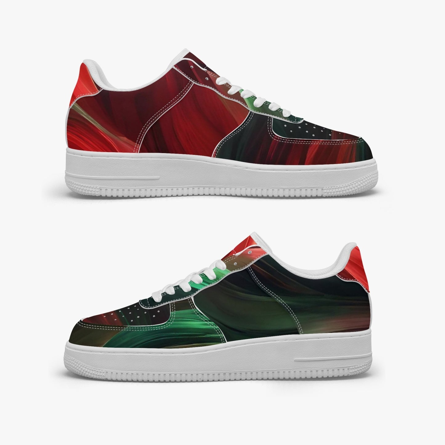 977. AF1 Low-Top Leather Sports Sneakers - Tongue Printable