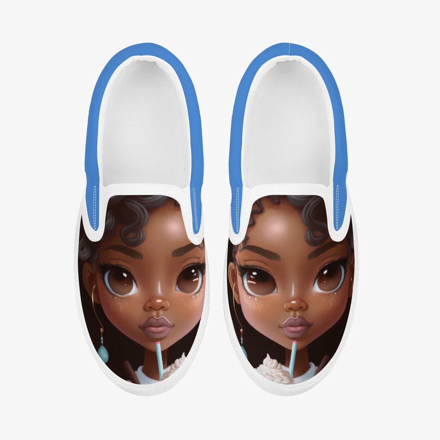 214. Kids' Slip-On Shoes - White