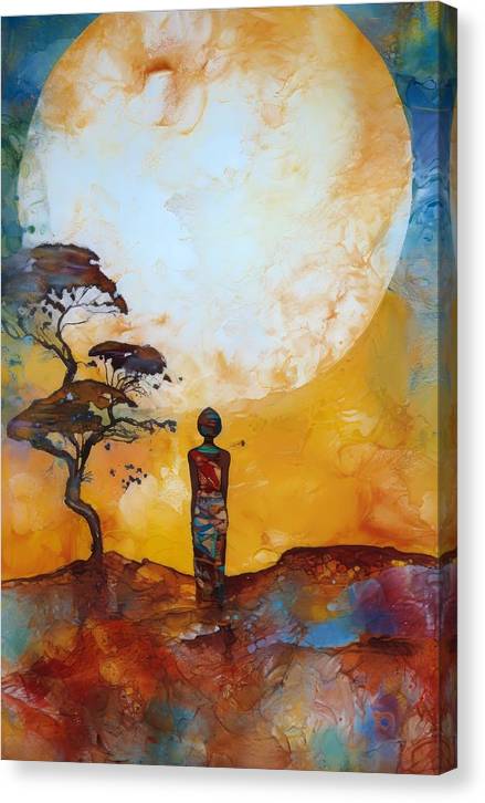 Africa Moon - Canvas Print