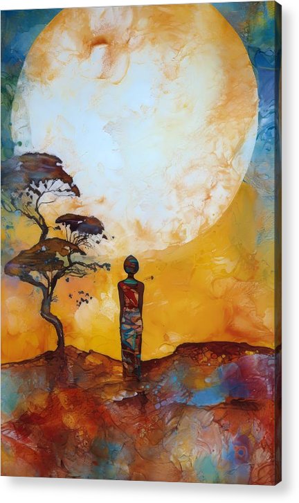 Africa Moon - Acrylic Print