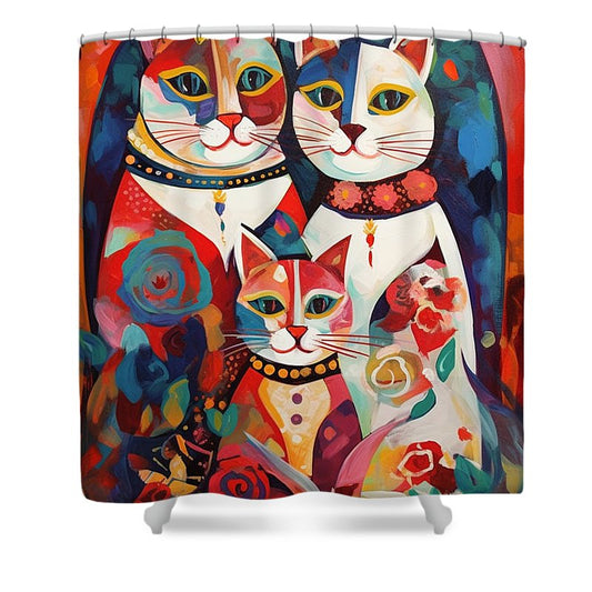 Cute Kitty - Shower Curtain