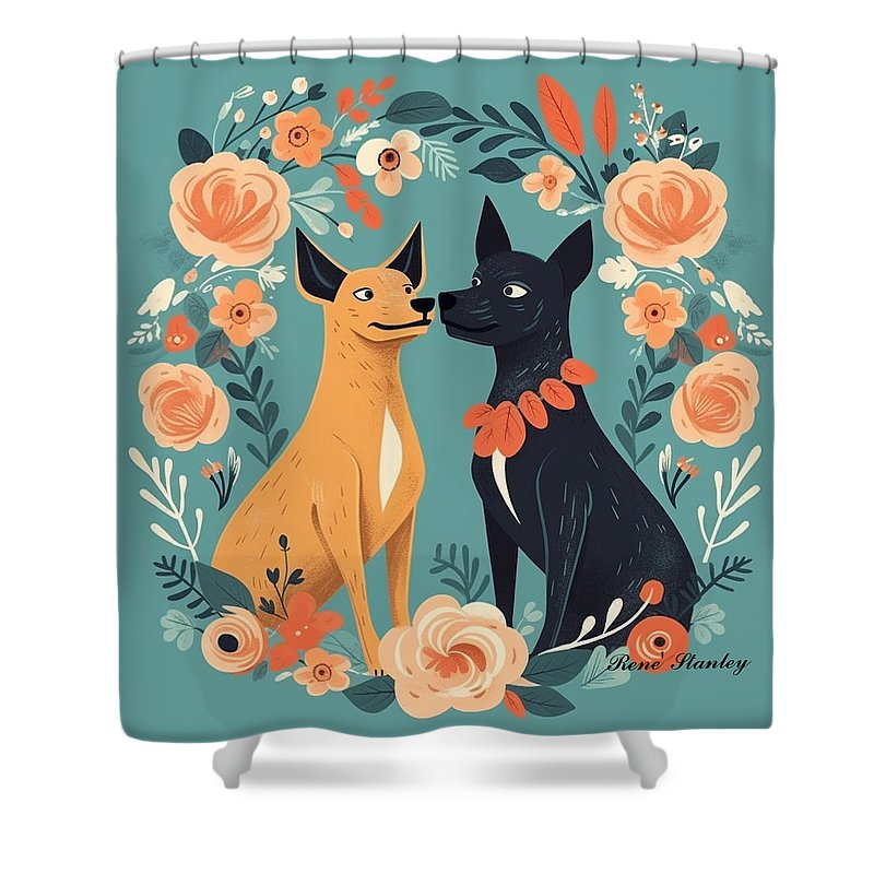 Pooch Smooch - Shower Curtain