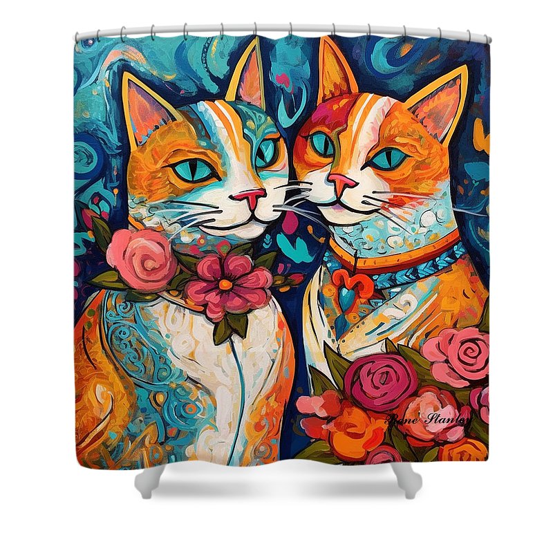 Smile Kiitty - Shower Curtain